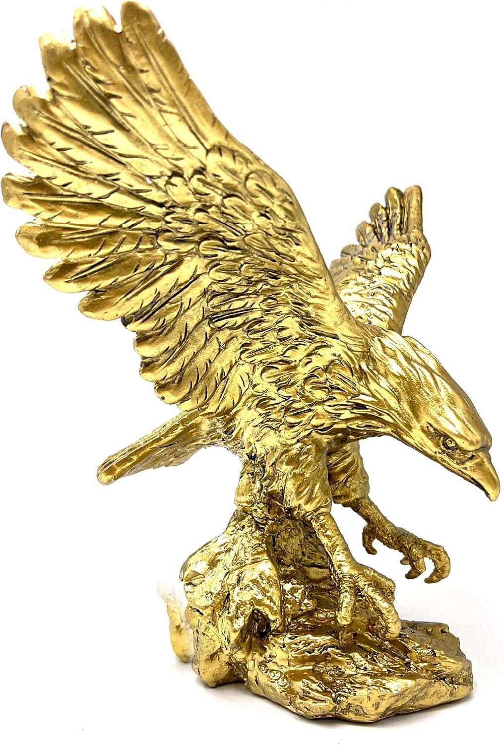 Steinadler-Harz-Ornament-Statue, Steinadler-Skulptur, moderne Heimbüro-Figur, Dekoration, Schreibtisch-Dekoration (Golden 1). Statuetten und Skulpturen von Naty Shop