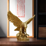 Steinadler-Harz-Ornament-Statue, Steinadler-Skulptur, moderne Heimbüro-Figur, Dekoration, Schreibtisch-Dekoration (Golden 1). Statuetten und Skulpturen von Naty Shop