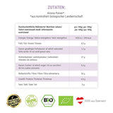 GREEN PANDA® Bio Aroniapulver aus Österreich | fein gemahlene getrocknete Apfelbeeren | Bio-Apfelbeeren ohne Zusatzstoffe | regionale Alternative zu Acai-Pulver und Goji-Beeren | 500g dehydrierte Produkte von Naty Shop