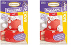 Günthart BackDecor 250g roter Fondant, frei von Palmöl, reißfest zum Überziehen von Kuchen und Gebäck, zum Modellieren geeignet, 2er Pack (1 x 250g) Naty Shop Zuckerpaste rot 250g (2er Pack)