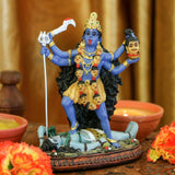 Hindu-Gott Kali Ma Statue, indische Göttin Kali Bhavatarini Zerstörer-Statue, dekorative Hindu-Göttin der Zeit und des Todes, Figur Murti Diwali Pooja, Geschenke, Zuhause, Büro, Tempel, Mandir, Altar, Puja-Artikel, Statuetten und Skulpturen, Naty Shop