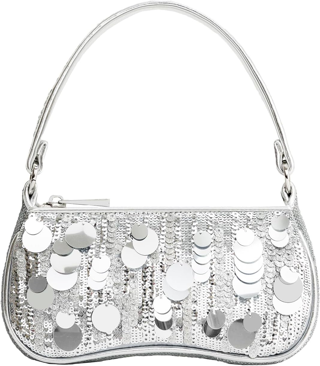 JW PEI Damen Eva Handtasche Damen Taschen Naty Shop Silber - Metallic