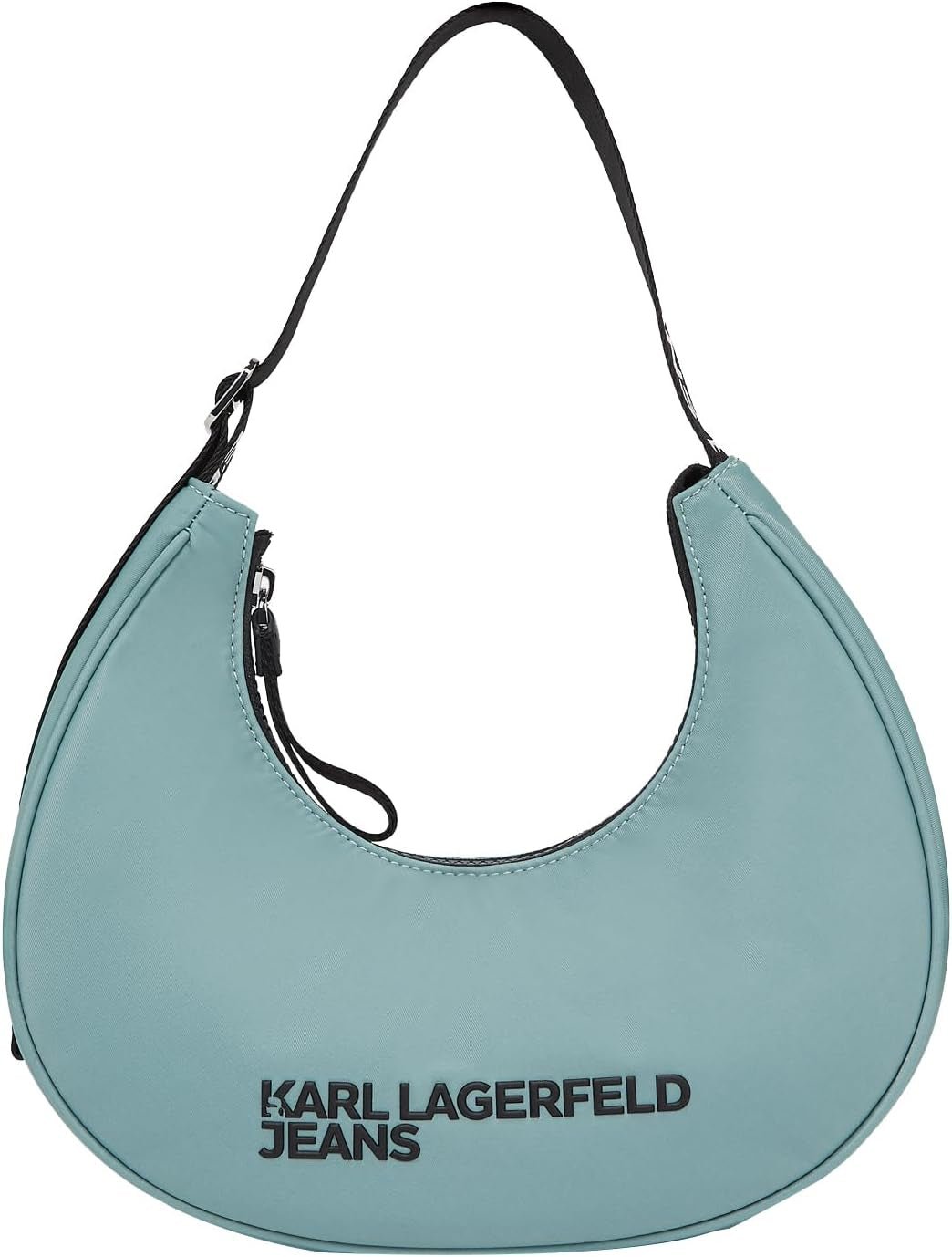 KARL LAGERFELD JEANS Damen Essential Nylon Moon Bag Damentaschen Naty Shop Granite Green