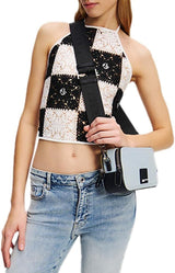 Karl Lagerfeld Jeans Damen Box Logo Kameratasche Umhängetasche, Hellblau Damentaschen Naty Shop