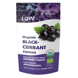 LOOV Bio-Schwarze-Johannisbeer-Pulver, hergestellt aus 100 % ganzen schwarzen Johannisbeeren, gefriergetrockneten und pulverisierten Bio-Beeren, angebaut in Nordeuropa, ohne Zuckerzusatz, 113 g Naty Shop Dehydrierte Produkte Standardtitel