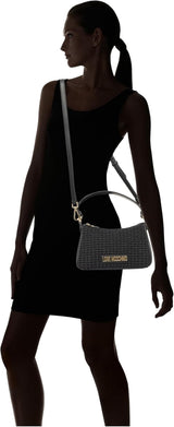Love Moschino Damentasche, schwarze Handtasche, schwarze Damentaschen Naty Shop