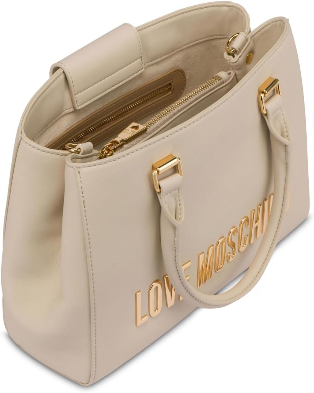 Love Moschino Handtasche Elfenbein Damentaschen Naty Shop