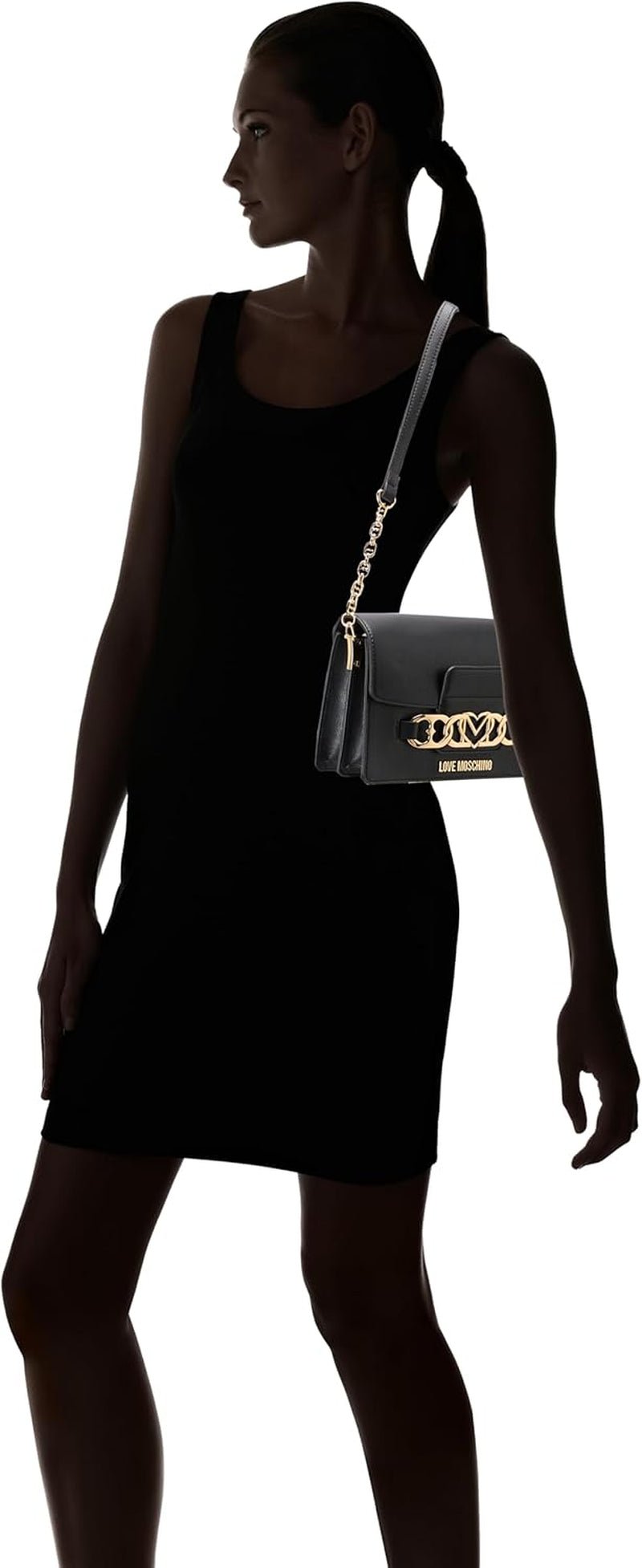 Love Moschino Umhängetasche Schwarz Einheitsgröße Damentaschen Naty Shop