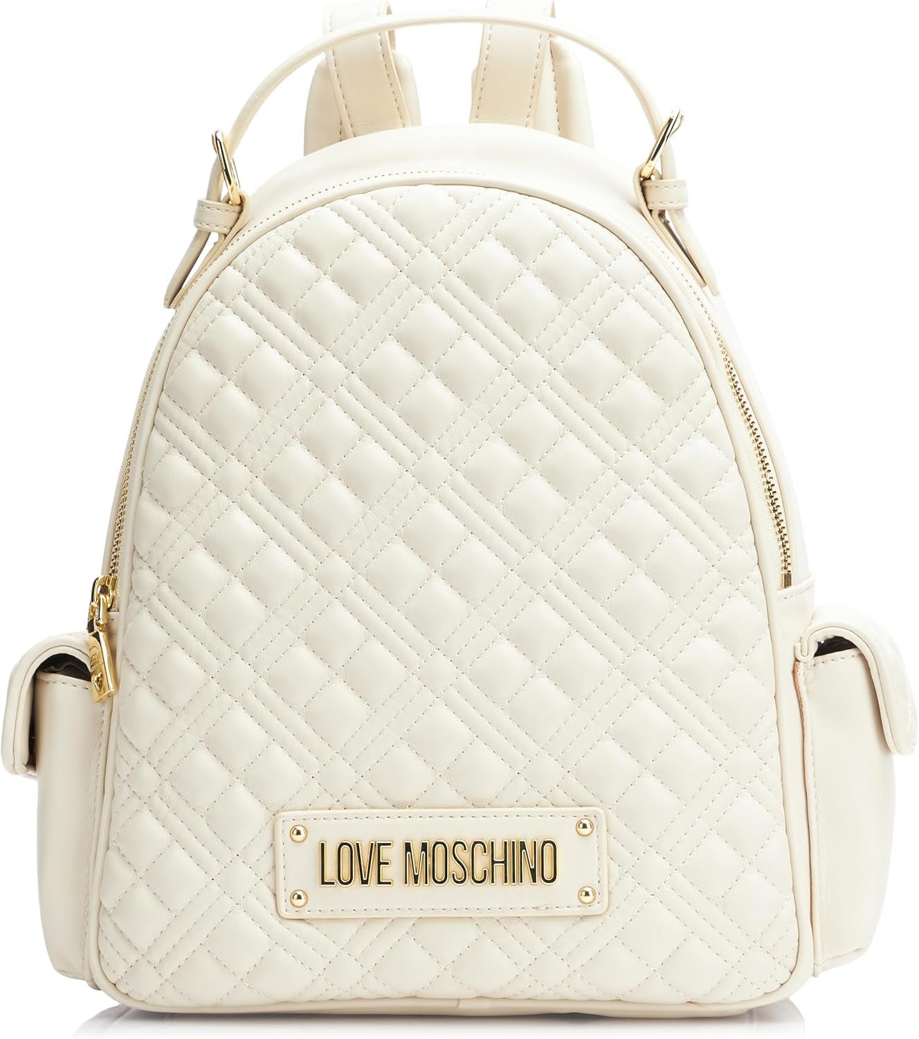 Love Moschino, Damenrucksack Women's Naty Shop Bags Weiß