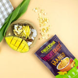 Gefriergetrocknete Mango: 100g gefriergetrocknete Früchte aus zarten Mangostücken ohne Zuckerzusatz - getrocknete Mango - getrocknete Mango - Trockenfrüchte - Trockenfrüchte von NutriPur Dehydrierte Produkte Naty Shop