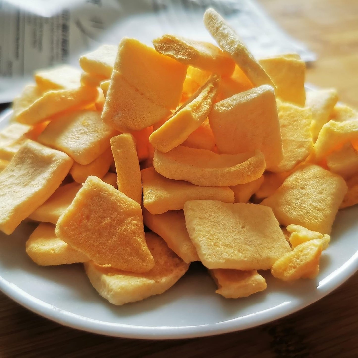 Gefriergetrocknete Mango | Ohne Zuckerzusatz Gefriergetrocknete Mango | Gefriergetrocknete Mango Mangofrucht Getrocknete Mango | Getrocknete Mango Trockenfrüchte ohne Zusatzstoffe | ZingyZoo getrocknete Mango (100 g) Naty Shop dehydrierte Produkte