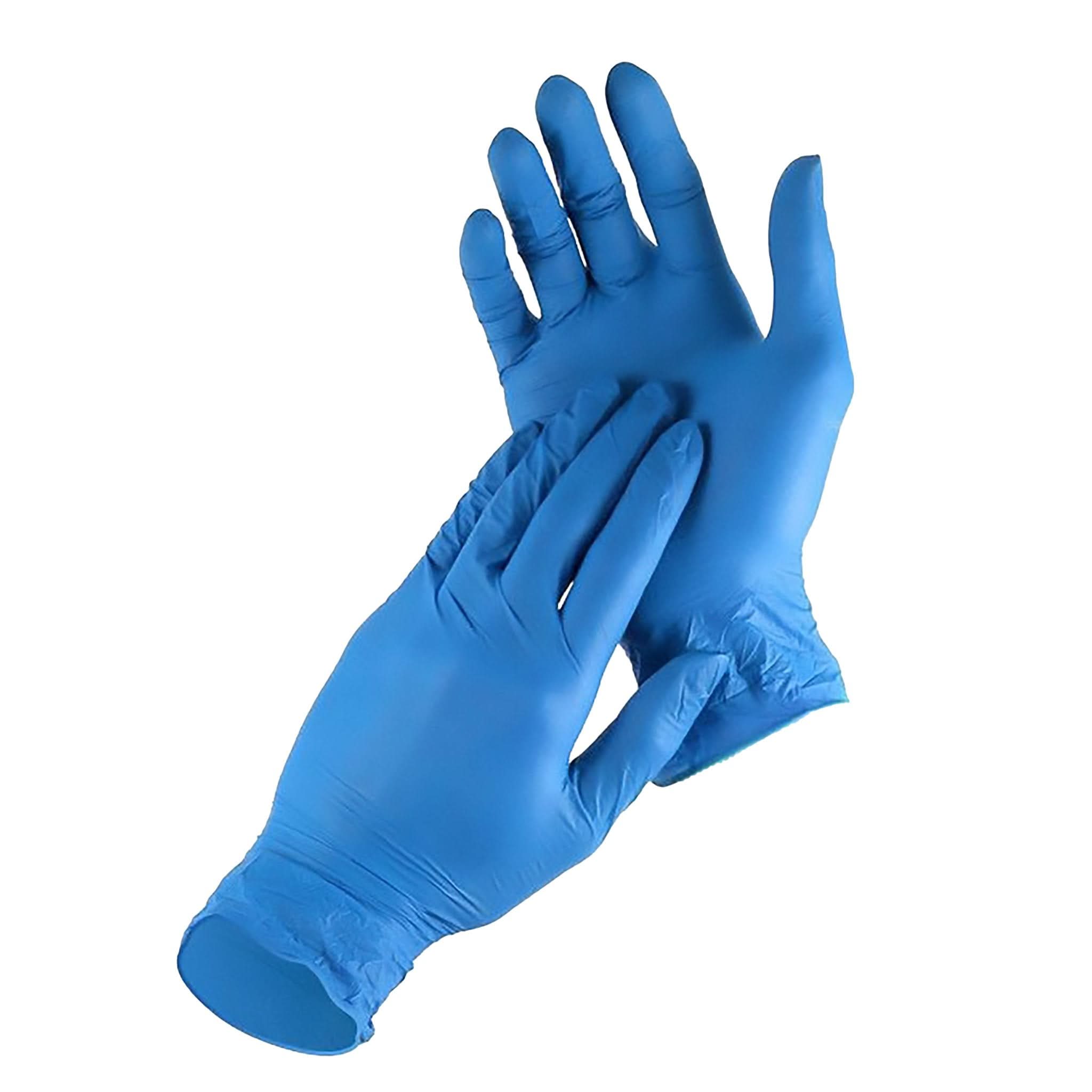 Nitrilex puderfreie blaue Nitrilhandschuhe 100 Stück, Größe L Nati Shop