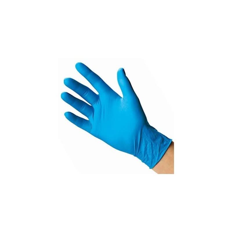 Nitrilex puderfreie blaue Nitrilhandschuhe 100 Stück, Größe M Nati Shop