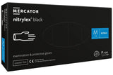 Nitrilex schwarze puderfreie Nitrilhandschuhe 100 Stück, Größe XL Nati Shop