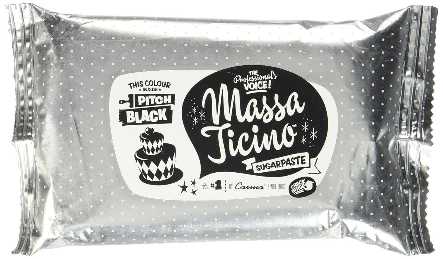 Massa Ticino Brötchen, Zuckerpaste, schwarz 250 g Zuckerpaste Naty Shop Standardtitel
