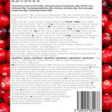 Gefriergetrocknete Cranberries ohne Zucker | XL 250g Gefriergetrocknete natürliche ungesüßte Cranberries | Gefriergetrocknete natürliche Wildfrüchte | Gefriergetrocknete Cranberries | ZingyZoo Dehydrierte Produkte Naty Shop