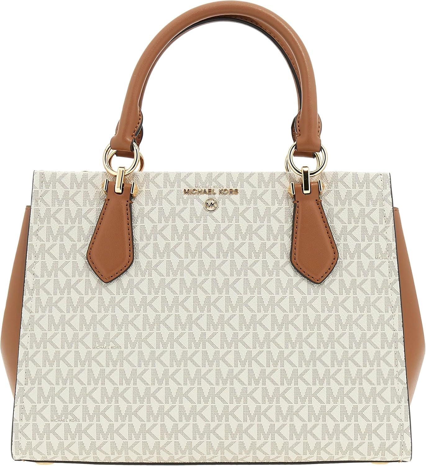 Michael Kors Damen Md Satchel Bag Damentaschen Naty Shop Vanille/Acrn