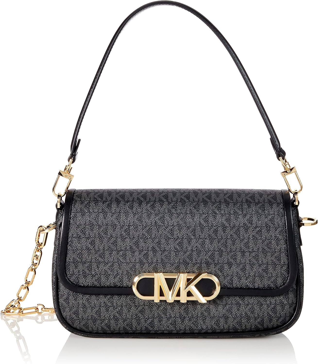 Michael Kors Parker Md Conv Pouchette Umhängetasche Damen Taschen Naty Shop Schwarz
