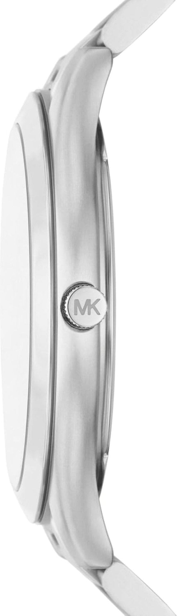 Michael Kors – Slim Runway Collection Silberfarbene Edelstahl-Herrenuhr MK1060SET Herrenbrieftasche Naty Shop