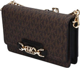Michael Kors Damen Sm Phn CHN Xbody Bag, Braun/Schwarz Damentaschen Naty Shop