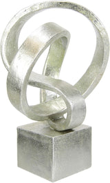Moderne Deko-Skulptur, Kunstornamente, 3D-Bild, Statue, moderne Dekorationsfiguren, abstrakte Kunst, Geschenkidee, Silberstatuetten und Skulpturen Naty Shop Silber