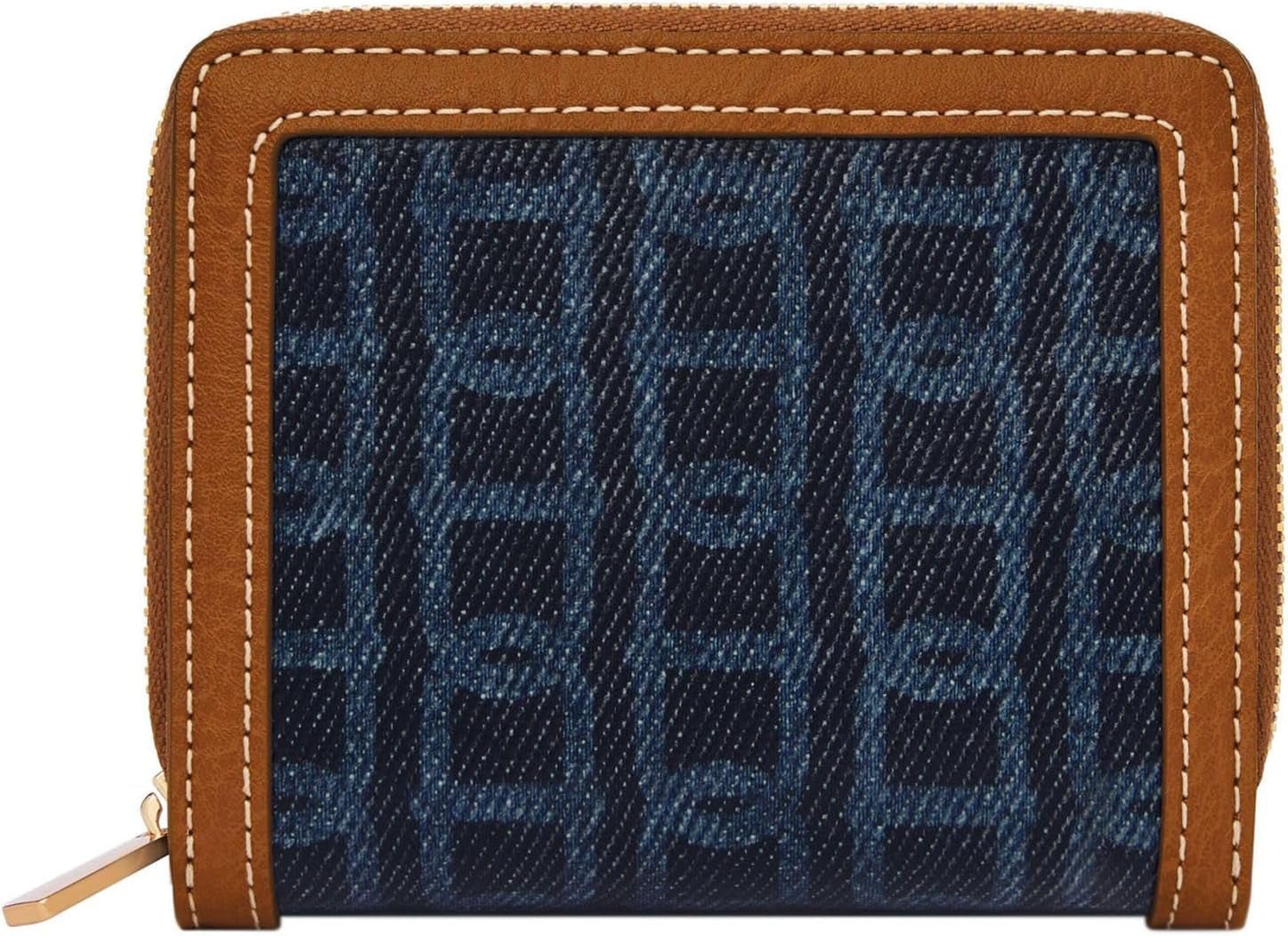 Fossil Logan Multifunktionale Damenbrieftasche Damen Naty Shop Blau 11,1 cm L x 2,5 cm B x 8,9 cm H