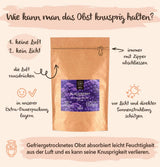 Gefriergetrocknete Brombeeren BRIX | Natürliche Brombeeren, getrocknet 105 g | Great Taste Award für getrocknete Beeren | GVO-frei, glutenfrei, vegan, ohne Vitamine. Naty Shop dehydrierte Produkte