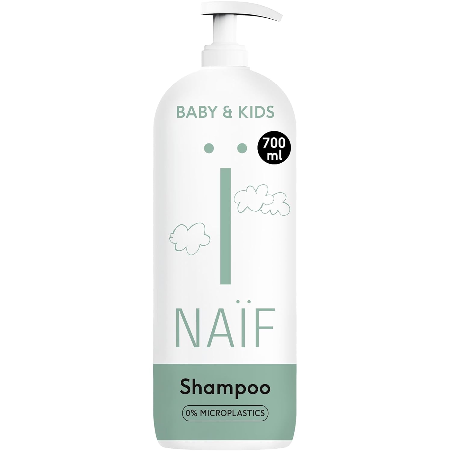 Naïf – Pflegeshampoo – für Babys und Kinder – Babyshampoo mit natürlichen Inhaltsstoffen – 100 % vegan – 0 % SLES – ohne Mikroplastik, Silikone und Parabene – 200 ml Kinder – Bade- und Hautpflege Naty Shop Xl