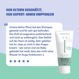 Naïf – Pflegeshampoo – für Babys und Kinder – Babyshampoo mit natürlichen Inhaltsstoffen – 100 % vegan – 0 % SLES – ohne Mikroplastik, Silikone und Parabene – 200 ml Kinder – Bade- und Hautpflege Naty Shop