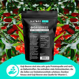 Nature Diet - Goji-Beeren 1000 g | Getrocknete Beeren | Gesunder Snack Naty Shop dehydrierte Produkte