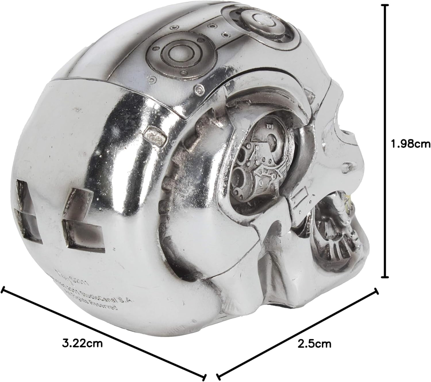 Nemesis Now, T-Box, 18 cm, Silber, Harz, Einheitsgröße Statuetten und Skulpturen Naty Shop