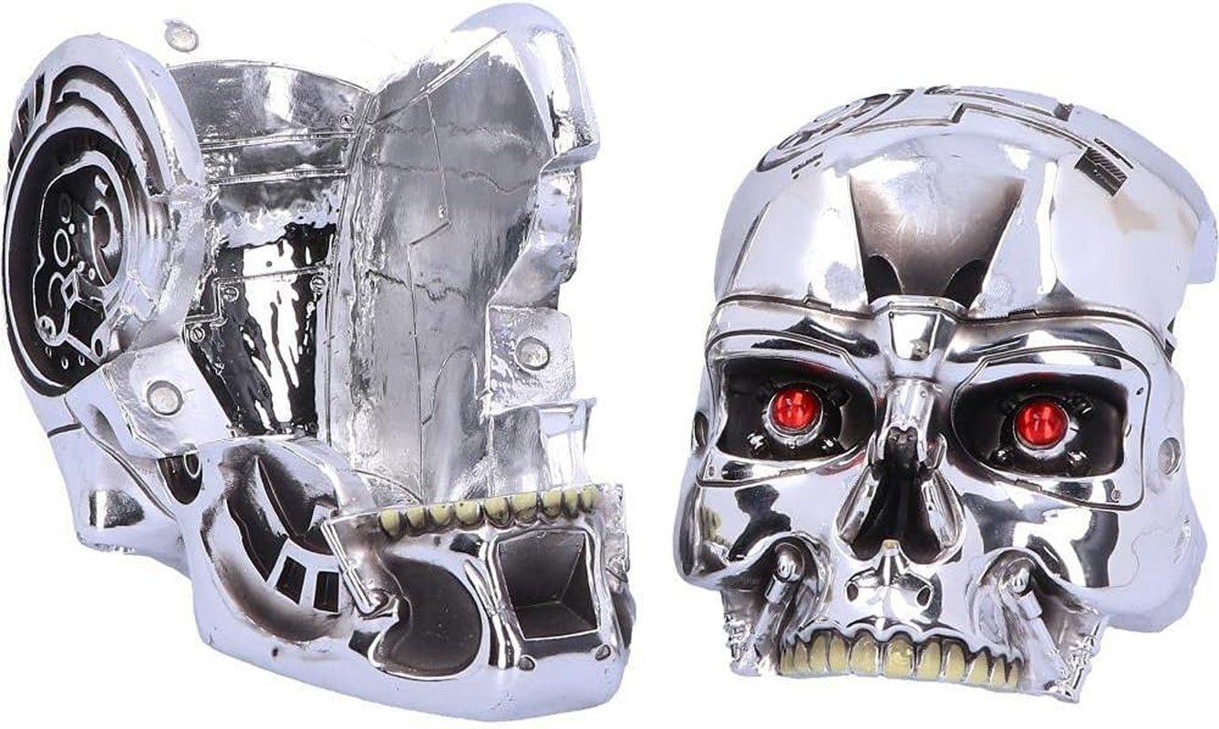 Nemesis Now, T-Box, 18 cm, Silber, Harz, Einheitsgröße Statuetten und Skulpturen Naty Shop