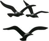 Birdy Wall Art (Gold, Metallwanddekorationen, nautisches Motiv, Flur-/Wohnzimmer-/Esszimmer-Wandbild) 1011623 Naty Shop Statuen & Skulpturen Schwarz