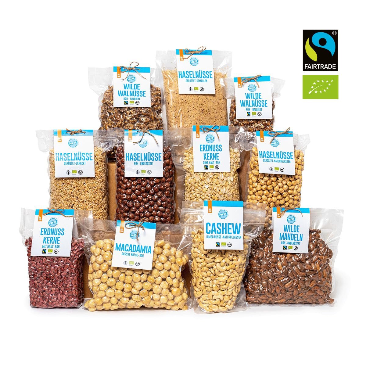PAKKA Bio- und Fair-Trade-Ananasstücke 1 kg, Bio- und Fair-Trade-getrocknete Ananas, ungesüßt, ungeschwefelt, direkt vom Produzenten in Kolumbien produziert und abgefüllt, vegan 1000 g Dehydrierte Produkte Naty Shop