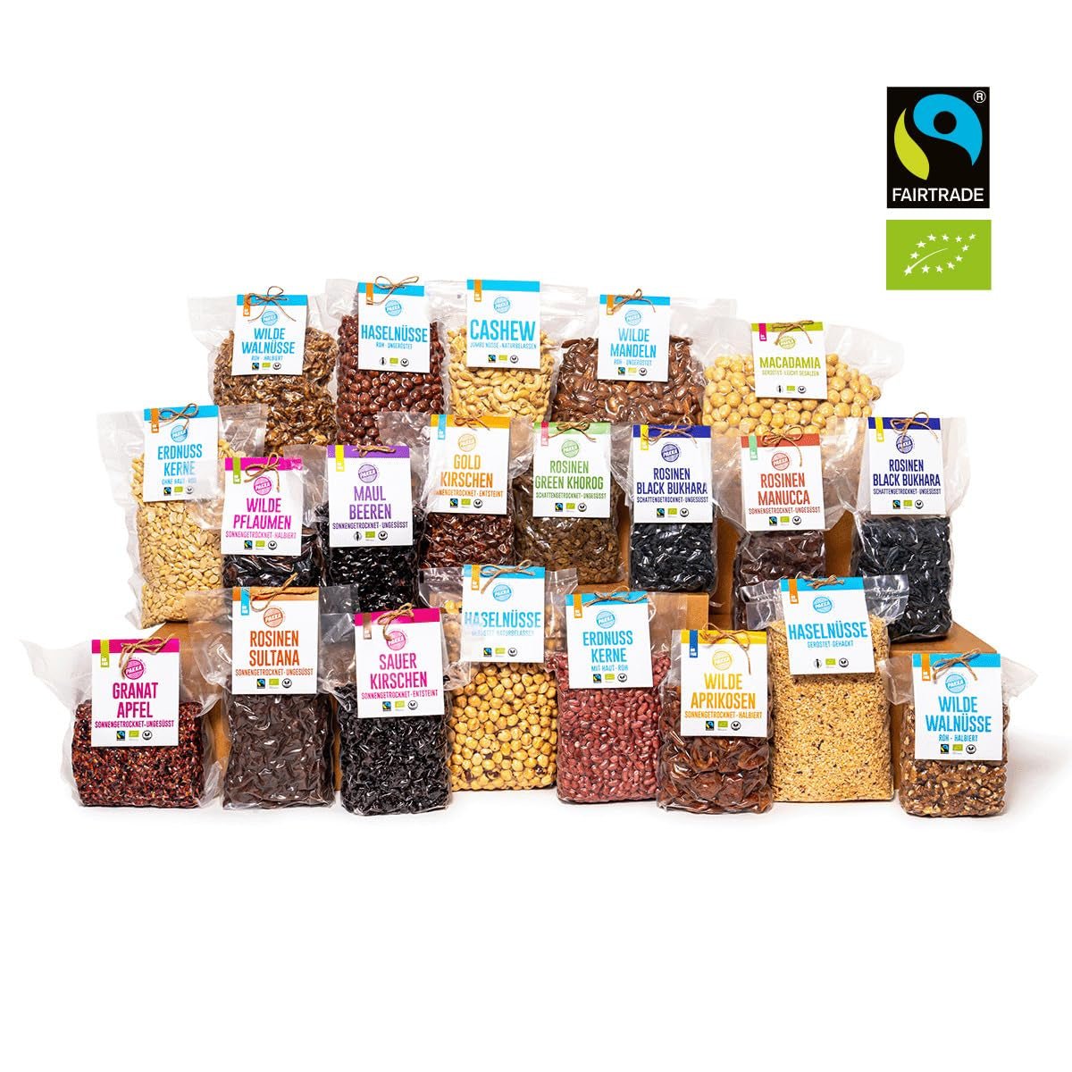 PAKKA – Bio-Fairtrade-Sonnengetrocknete goldene Kirschen 500 g, wild gepflückte gelbe Kirschen, ungekernt, ungesüßt, direkt von Kleinbauern in Samarkand, Usbekistan, vegan, 500 g (1 Packung) Dehydrierte Produkte von Naty Shop