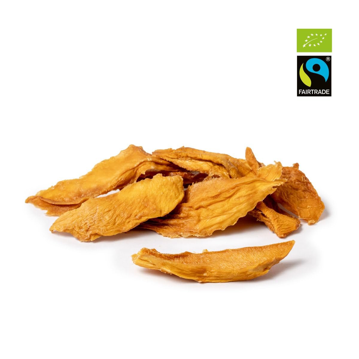 PAKKA Bio-Mangos aus fairem Handel 1 kg, Bio- und fair getrocknete Mangostücke, ungesüßt, ungeschwefelt, direkt vom Produzenten in Kolumbien produziert und abgefüllt, vegan 1 kg (1 Packung) Dehydrierte Produkte Naty Shop