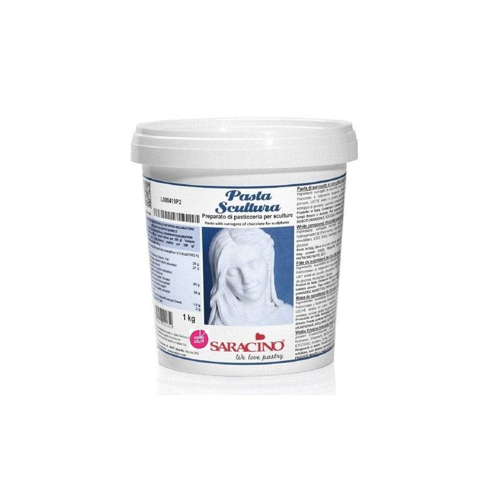 Saracino Modellierpaste – Modellierschokoladenersatz für Dekorationen 1 kg Hergestellt in Italien Zuckerpaste Naty Shop Standardtitel