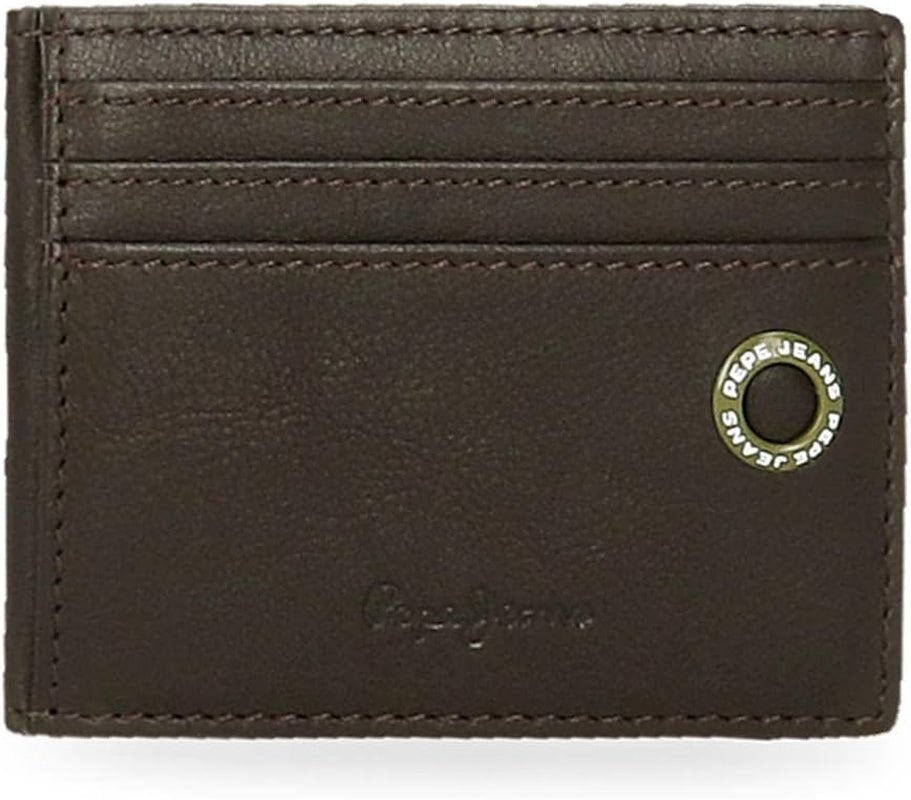 Pepe Jeans adge Herrenbrieftasche Naty Shop Brown Kartenhalter