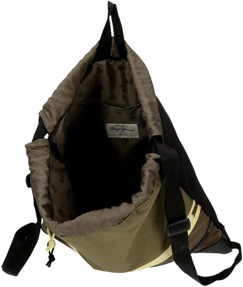 Pepe Jeans Caden Turnbeutel Grün 35x46 cm Polyester Rucksäcke und hochwertige Schulranzen Naty Shop