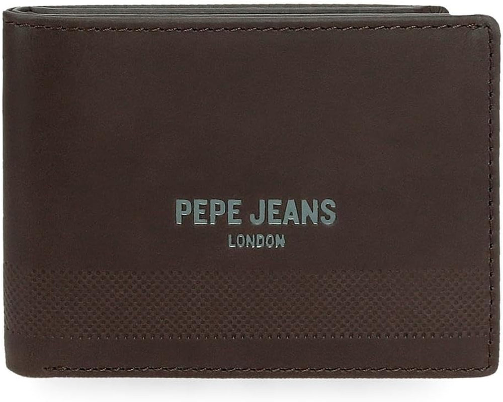 Pepe Jeans Deep Wallets, Geldbörsen, Geldbörsen, lässiges Kunstleder. Von Joumma Bags Damenbrieftasche Naty Shop Braune horizontale Geldbörse