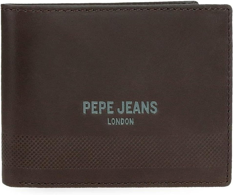 Pepe Jeans Deep Wallets, Geldbörsen, Geldbörsen, lässiges Kunstleder. Von Joumma Bags Damenbrieftasche Naty Shop Braunes Etui