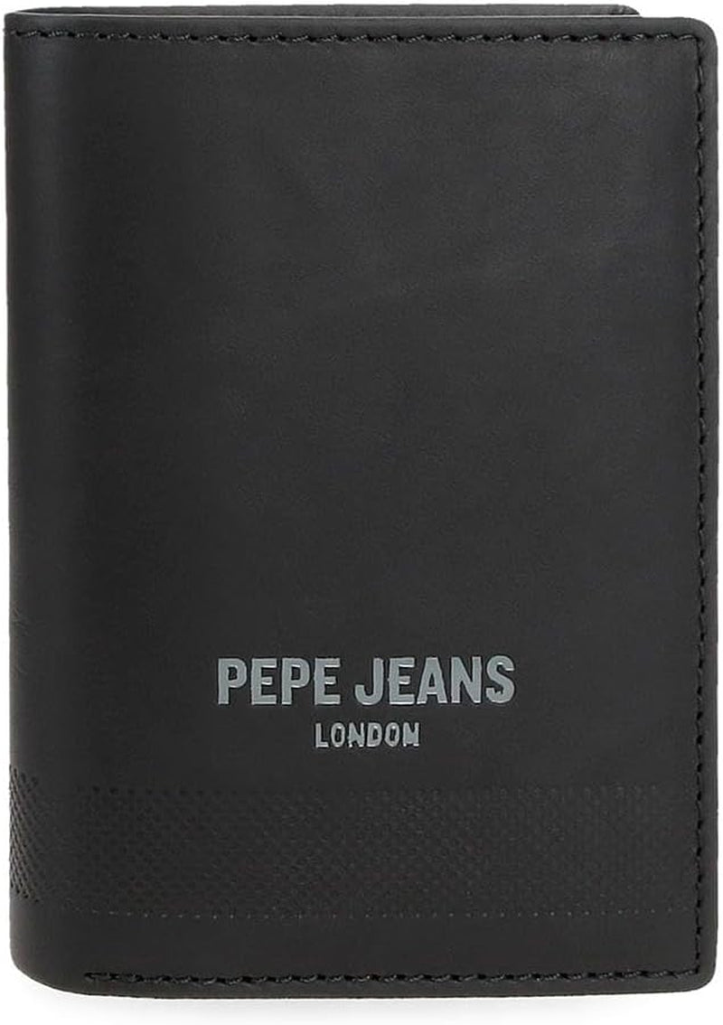 Pepe Jeans Deep Wallets, Geldbörsen, Geldbörsen, lässiges Kunstleder. Von Joumma Bags Naty Shop Damenbrieftasche Black Deep Wallet