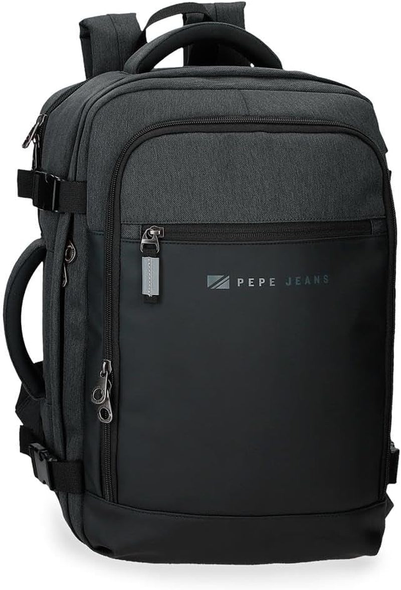 Pepe Jeans Jarvis kleine Umhängetasche grün 15x19,5x6 cm Polyester mit Kunstlederdetails Gepäck und Reiseausrüstung Naty Shop Schwarzer Kabinenrucksack