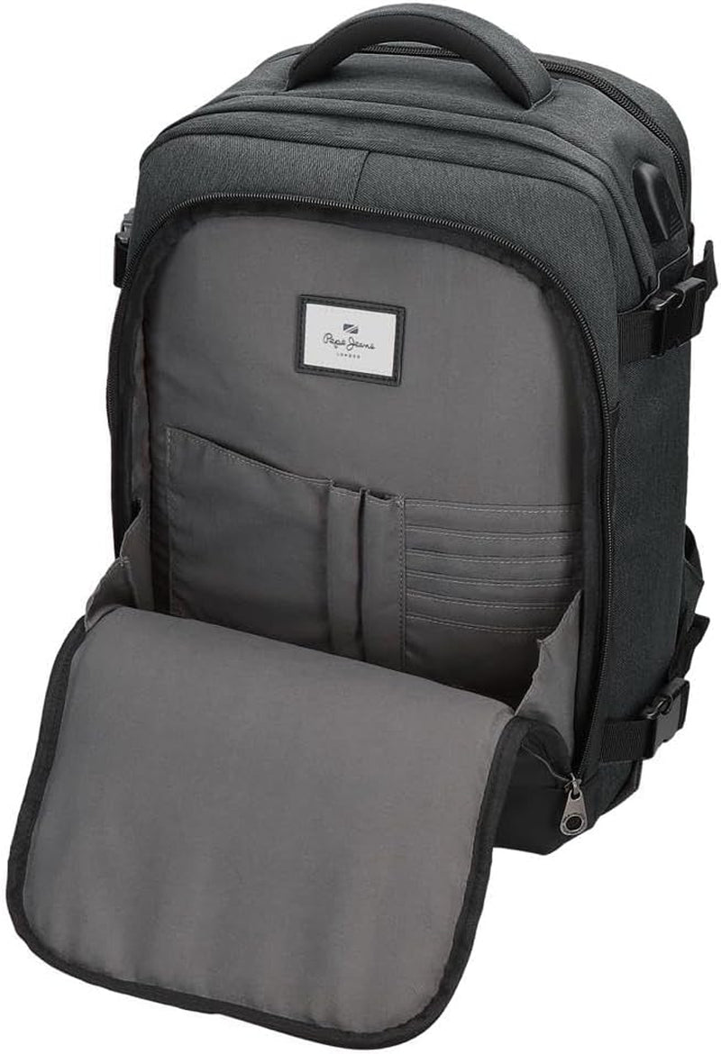 Pepe Jeans Jarvis kleine Umhängetasche grün 15x19,5x6 cm Polyester mit Kunstlederdetails Gepäck und Reiseausrüstung Naty Shop