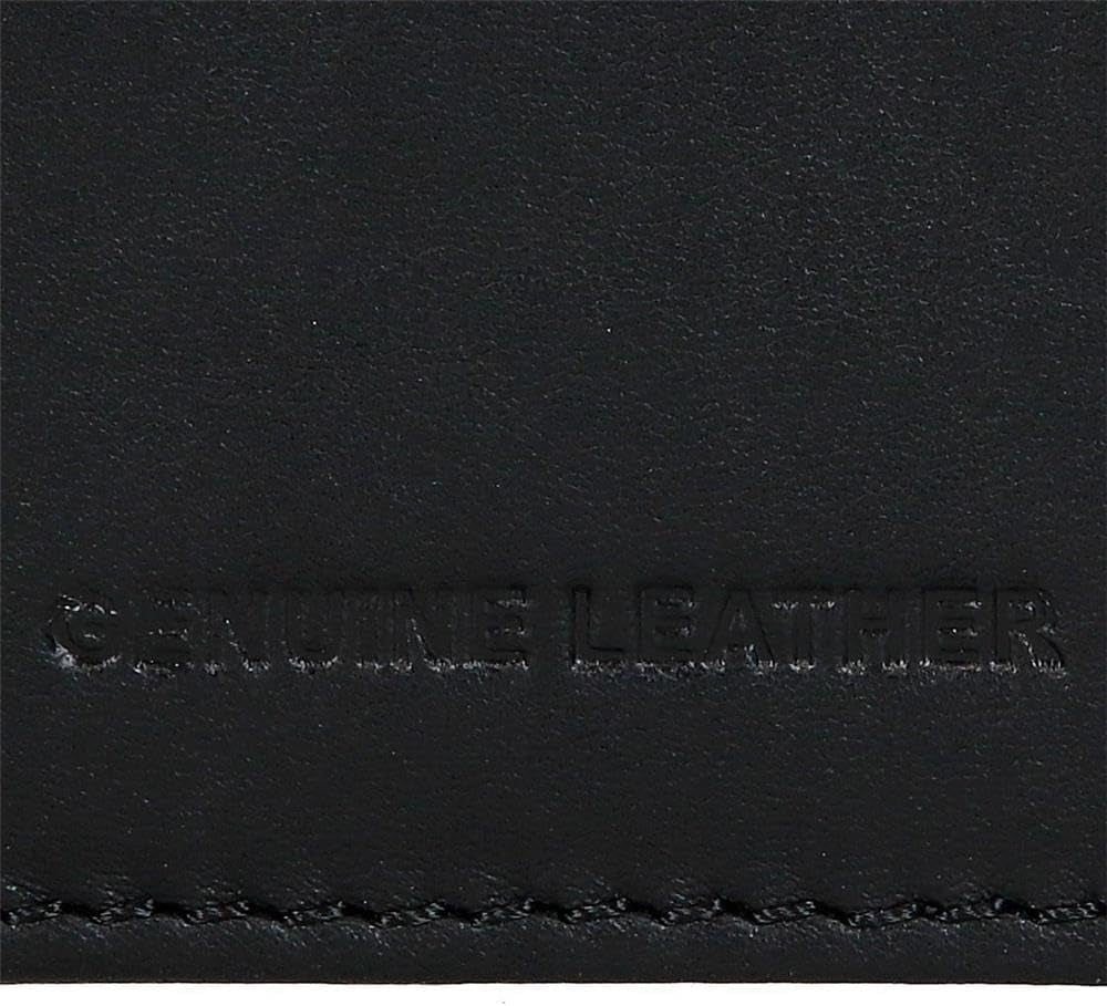 Pepe Jeans Joumma Bags Doppelte Geldbörse, Schwarz, 11 x 7 x 1,5 cm, Leder, Schwarz, Einheitsgröße, Geldbörse Herrenbrieftasche Naty Shop
