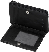 Pepe Jeans Joumma Bags Doppelte Geldbörse, Schwarz, 11 x 7 x 1,5 cm, Leder, Schwarz, Einheitsgröße, Geldbörse Herrenbrieftasche Naty Shop