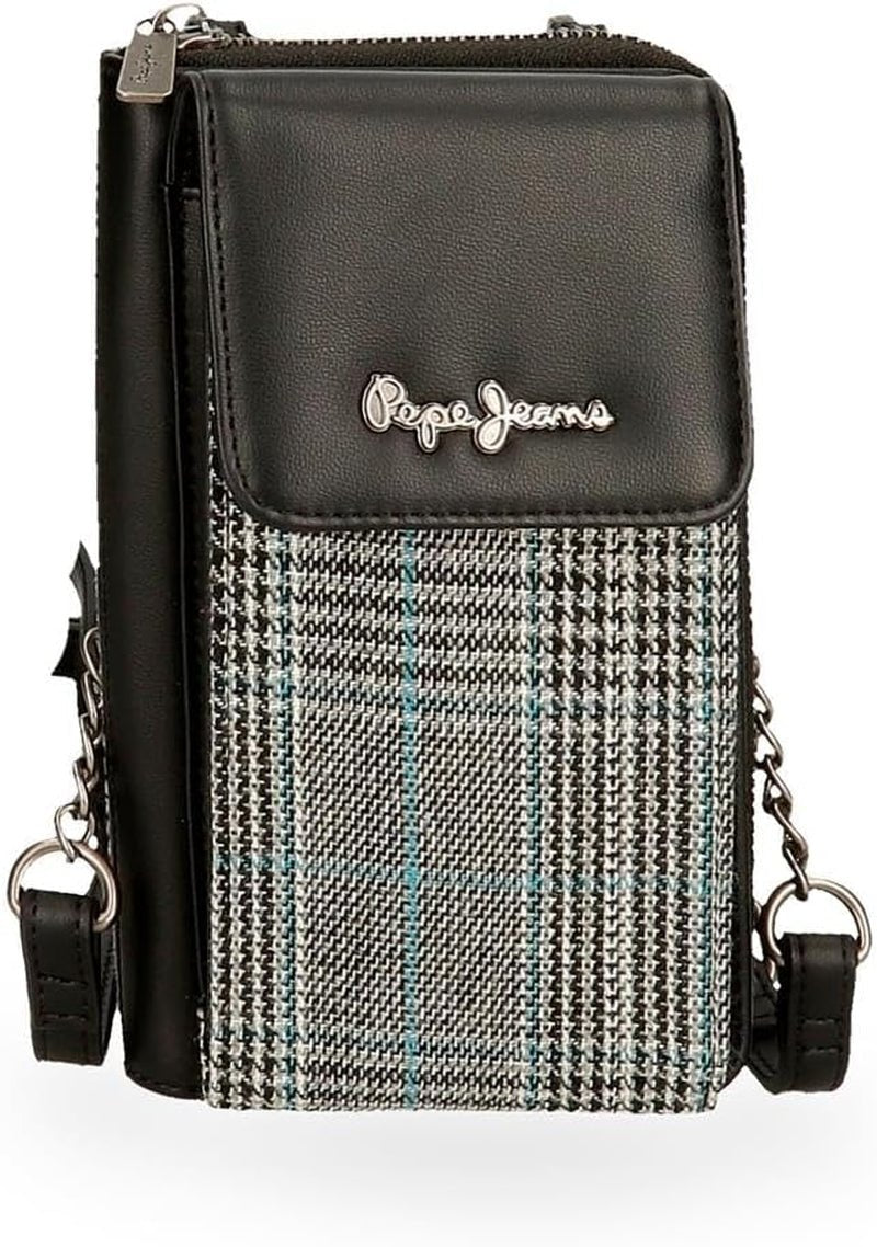 Pepe Jeans Kendra Damen T-Shirt, Schwarz, Einheitsgröße, Kleine Umhängetasche Damen Taschen Naty Shop Aktentasche