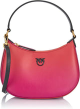 Pinko Half Moon Mini-Ledertasche mit Farbverlauf, ya4l_Mult.fuchsia, orange-schwarz Damentaschen Naty Shop Standardtitel