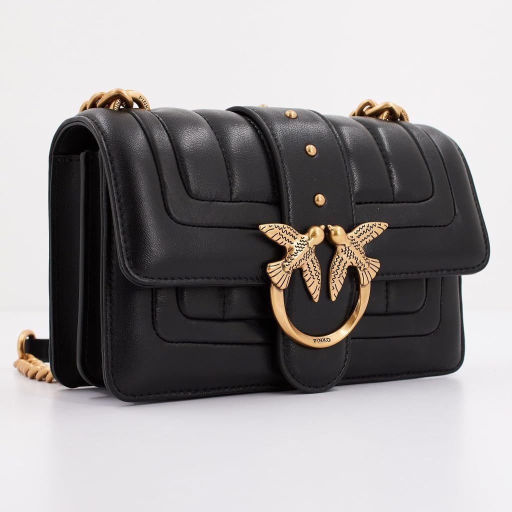 Pinko Ladies Love One Mini Cl Single Side Sheep Nappa Line Quilt Bag Damentaschen Naty Shop