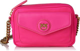 Pinko Nyllo Gate Kameraetui Recycelte NYLO Damentaschen Naty Shop N17Q_Pink Pink Pinko-Antique Gold